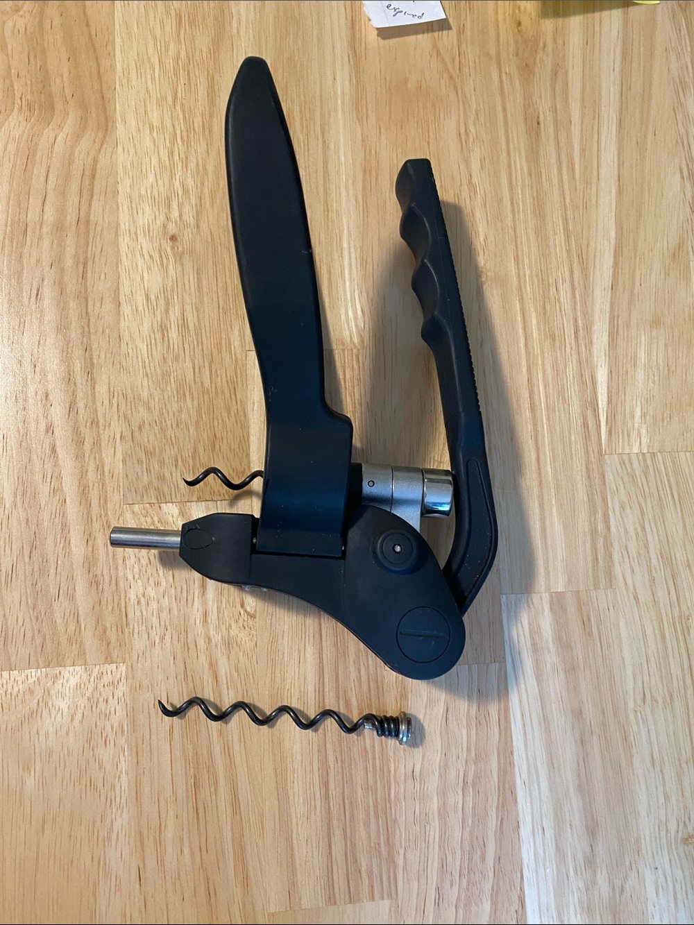 The Rabbit Original Black Lever Corkscrew Wine Opener